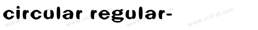 circular reguIar字体转换